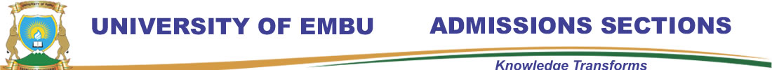 University of Embu Admissions Office